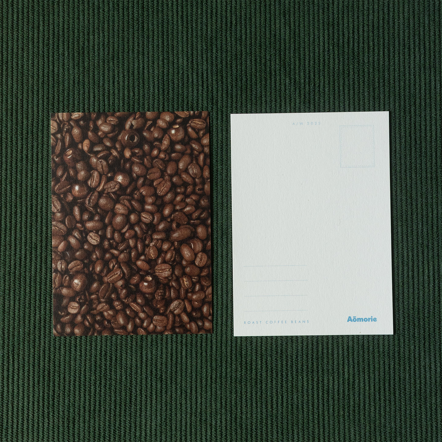 Roasted Coffee Bean Aomorie Postcard