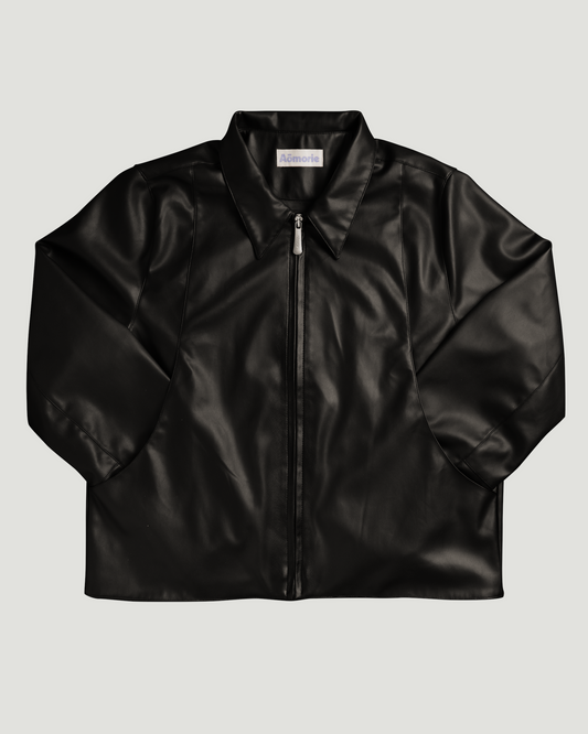 The Coffee Leather Jacket